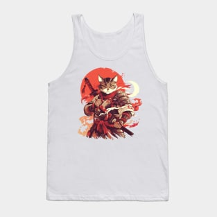 samurai cat Tank Top